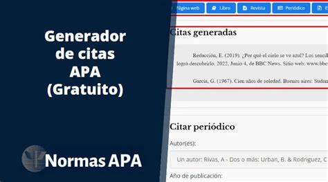 crear formato apa online|Generador de Citas APA Gratuito [Actualización 2025]。